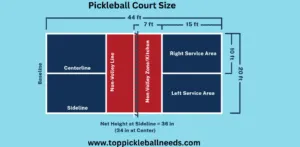 pickleball court size