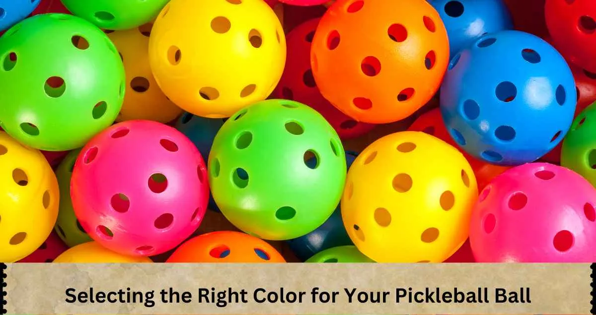 Pickleball ball color