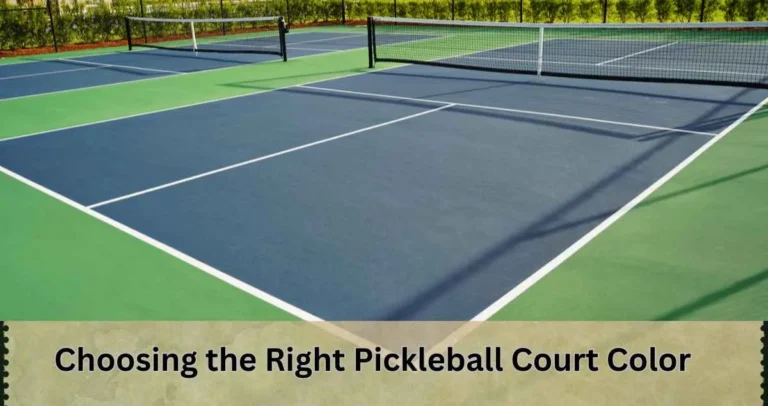 10 Tips for Choosing the Right Pickleball Court Color Scheme