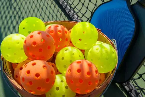 yellow vs Orange color in pickleball 