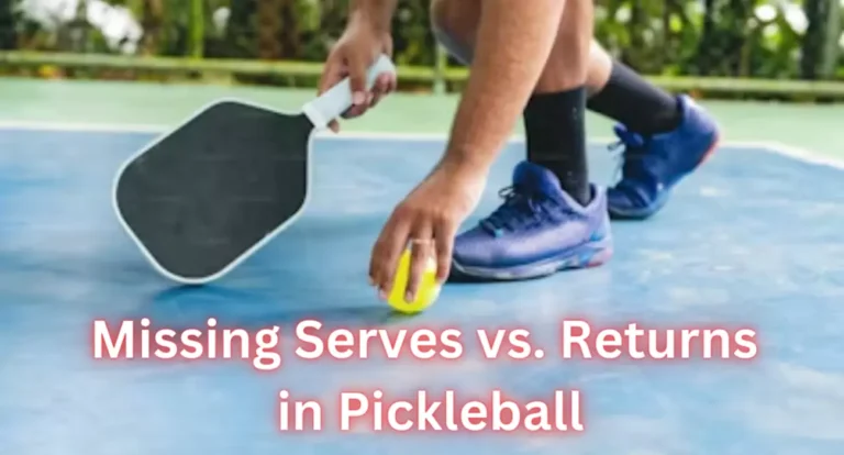 Which hurts More: Missing Serves or Returns in Pickleball?